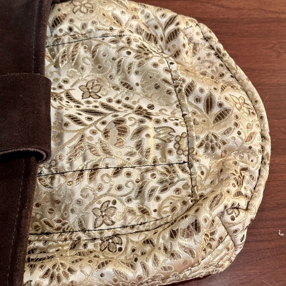 🌟HP🌟VTG 1970s-80s Dark Brown Mod Suede Pony Shoulder Bag w/ Calf Hair-On Hide - Picture 10 of 16